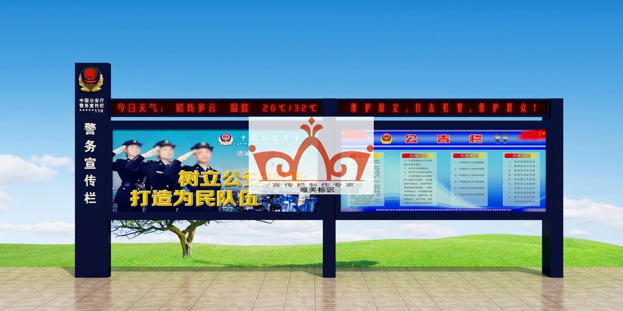 锦州部队警务宣传栏